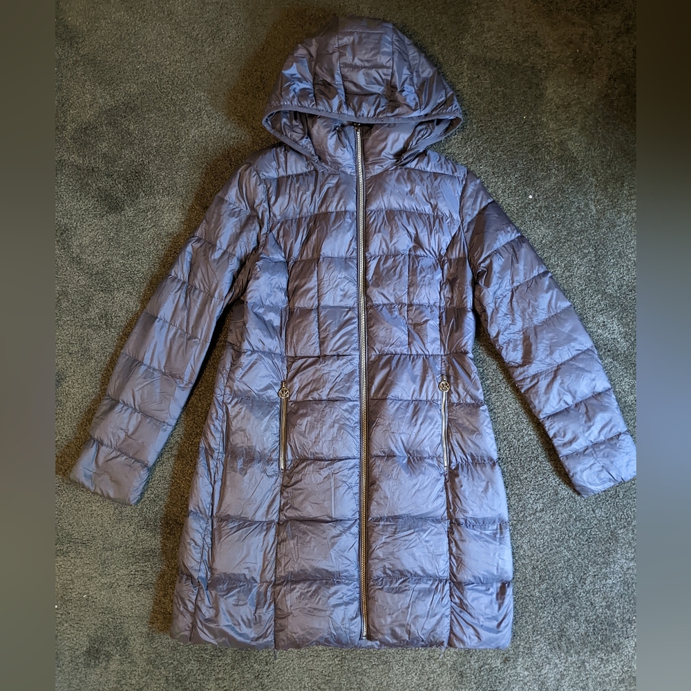 Michael Kors navy down jacket medium